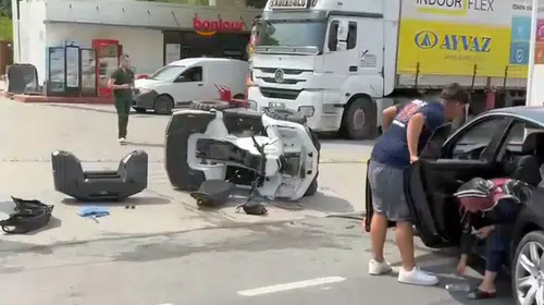 Sapanca'da ATV ve otomobilin karıştığı kazada iki kişi yaralandı