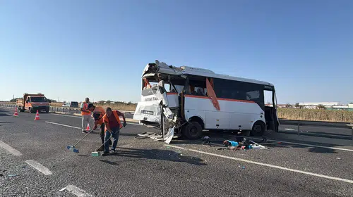 Ergene’deki zincirleme kazada yaralanan 29 kişi hastanelere sevk edildi