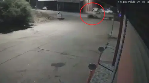 Polatlı’da motosiklet sürücüsünün öldüğü çarpışma güvenlik kamerasında