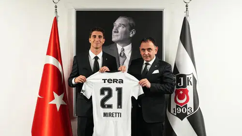 Beşiktaş orta sahasını İtalyan yıldızla güçlendirdi: Miretti resmen siyah-beyazlı