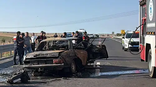 Çorlu'da feci kaza: Otomobil alev aldı, sürücü hayatını kaybetti