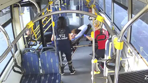 Kayseri'de halk otobüsü şoförü fenalaşan yolcuyu hastaneye ulaştırdı