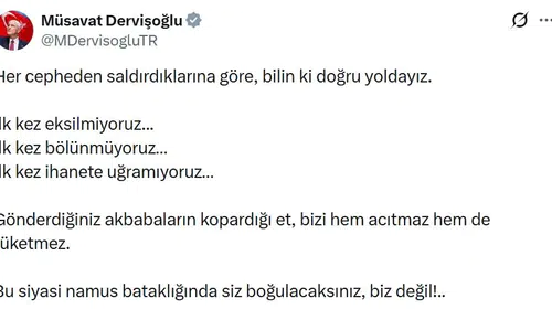 Dervişoğlu’ndan Karakaş’ın istifası sonrası sert mesaj