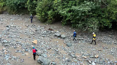 Giresun’da taşkın sonrası 2 kişi için arama sürüyor