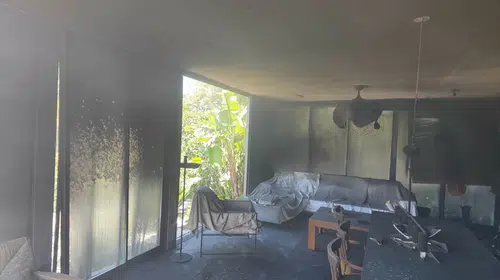 Bodrum’da otelin prefabrik yapısında yangın
