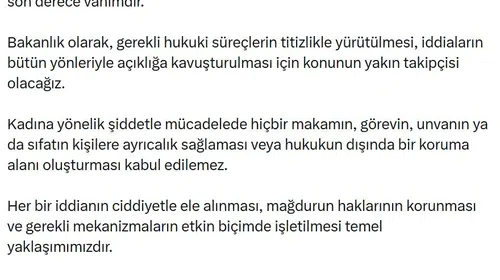Göktaş’tan Edirne’deki taciz iddiası için hukuki süreç vurgusu