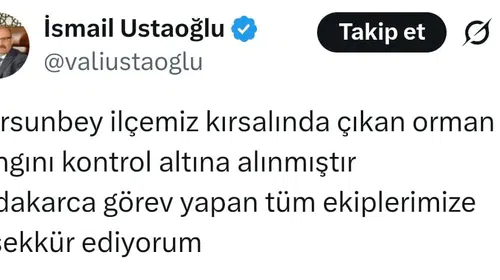 Dursunbey’de yangın kontrol altına alındı