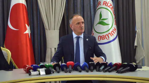 Rize'de Samsunspor maçı öncesi Başkan Saruhan'dan takım oyunu vurgusu