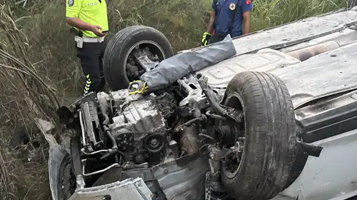 Menteşe'de şarampole devrilen otomobilde bir kişi öldü, 3 kişi yaralandı
