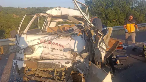 Edirne'de Trafik Kazası: Kamyonete Çarpan Sürücü Hayatını Kaybetti