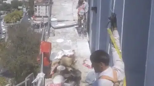 Kağıthane'de inşaat platformu çöktü: 4 işçi kurtarıldı