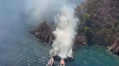 Fethiye’de tekne yangını: 15 yolcuda yanık oluştu