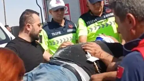 Adıyaman'da dehşet anları: TIR'ın altına giren otomobilden sağ çıktılar