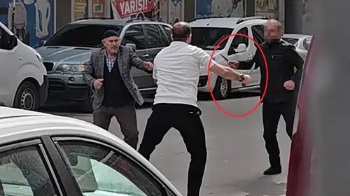 Erzurum'da dehşet anları: Babasına saldıran şahsı sokak ortasında vurdu