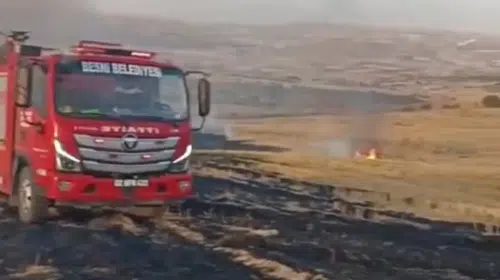 Besni'de korkutan anız yangını: Ekipler hızla müdahale etti