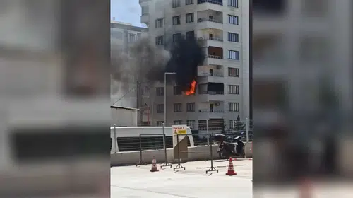 Şanlıurfa'da korku dolu anlar: 8 katlı apartmanda alevler yükseldi