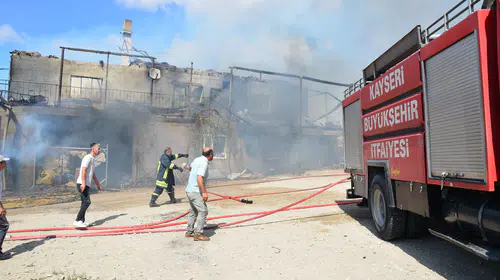 Yahyalı'da korkutan yangın: 20 hayvan son anda kurtarıldı