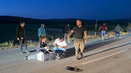 Avrupa turundaki motosikletli turistin Burdur yolculuğu kaza ile noktalandı