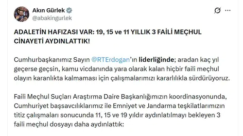 Adalet Bakanlığı'ndan faili meçhul dosyalar için kritik hamle: 3 ilde yıllar sonra gelen aydınlanma