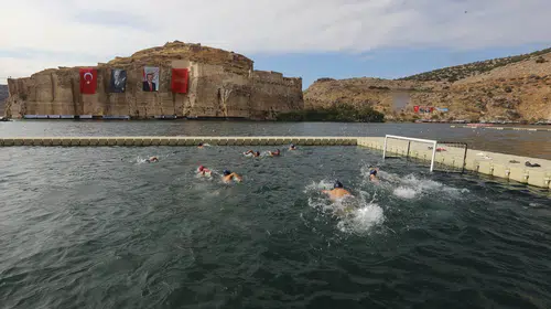 Fırat'ın incisi Rumkale'de spor ve eğlence rüzgarı esiyor
