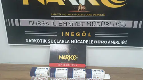 İnegöl'de zehir tacirlerine geçit yok: Operasyonda çok sayıda hap yakalandı