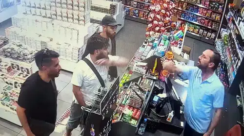 Edirne'deki dehşet anları: Otomobiliyle çalışanların üzerine sürdü