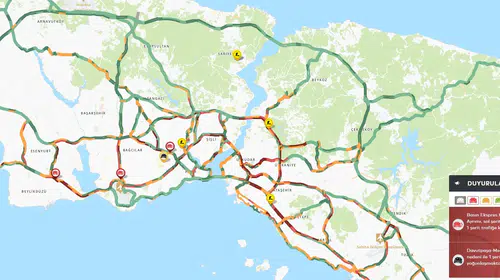Megakentte sabah mesaisi yağmur ve kaza engeline takıldı