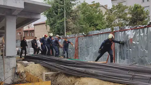 İstanbul'da inşaat faciası: Bir işçi demirlerin üzerine çakıldı