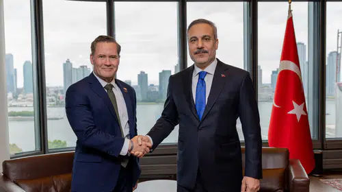 New York'ta kritik diplomasi: Hakan Fidan ve Michael G. Waltz bir araya geldi