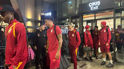 Galatasaray kritik Trabzon deplasmanı için Karadeniz'e ayak bastı