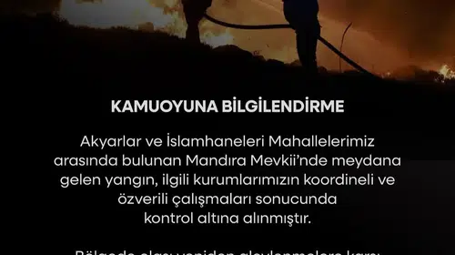 Bodrum'da korkutan yangın: Ekiplerin müdahalesiyle söndürüldü