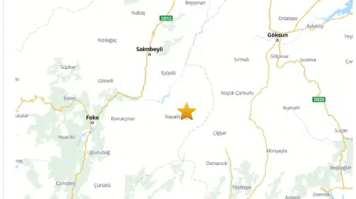 Adana'da gece yarısı korkutan sarsıntı: Saimbeyli sallandı