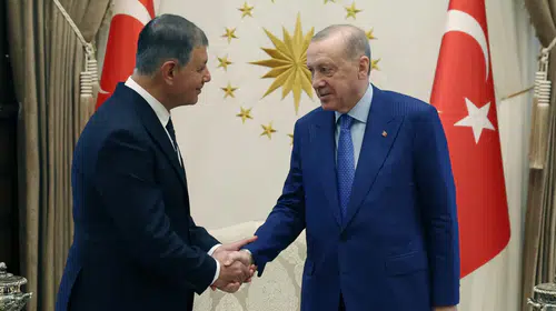 Beştepe'de İzmir mesaisi: Cumhurbaşkanı Erdoğan, Cemil Tugay ile bir araya geldi