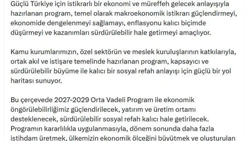 İletişim Başkanı Duran'dan yeni OVP mesajı: Ekonomide üç yıllık yol haritası netleşti