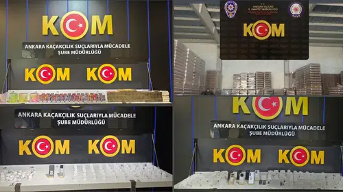 Başkentte kaçakçılık operasyonu: Milyonluk vurguna geçit verilmedi