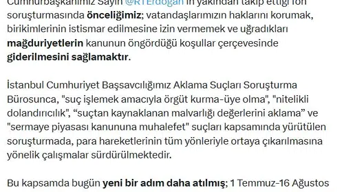 Bakan Gürlek duyurdu: Fon soruşturmasında geniş çaplı mal varlığı dondurma kararı
