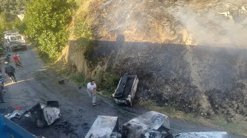 İncirliova'da korkutan yangın: Mahalleli seferber oldu