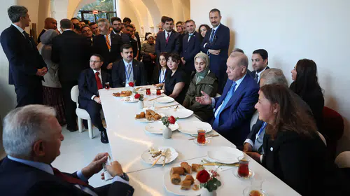 New York sokaklarında sürpriz mola: Erdoğan vatandaşlarla çay içti