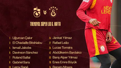 Galatasaray'da Trabzonspor deplasmanı öncesi yıldızlar kadro dışı