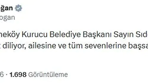 Emine Erdoğan'dan Sıddık Eraslan için taziye mesajı