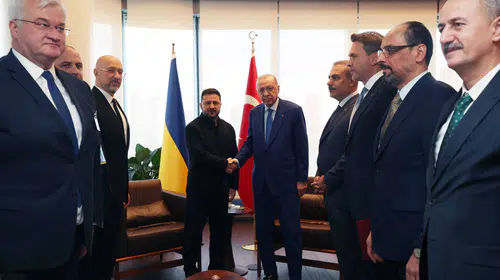 New York'ta kritik zirve: Erdoğan ve Zelenskiy Türkevi'nde buluştu