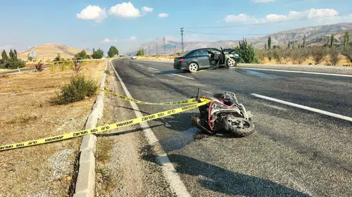 Malatya'da acı kaza: Genç motosiklet sürücüsü hayata tutunamadı