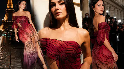 Hande Erçel, Paris Moda Haftası'nda tarzıyla göz kamaştırdı