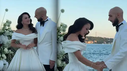 Ahmed Kutucu ile Asena Atalar Boğaz'daki yalıda görkemli düğün yaptı