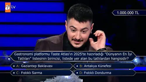Semicenk milyonluk soruda durdu: Kim Milyoner Olmak İster’de büyük heyecan