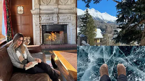 Cemiyetin ünlü ismi Pınar Sabancı St. Moritz'de 'sessizlik' molasında