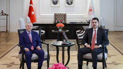 Bakanlıkta dikkat çeken görüşme: Murat Kurum ve Aziz Yıldırım bir araya geldi
