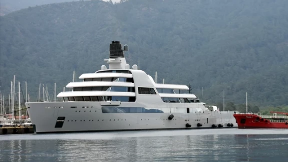 Rus milyarder Abramoviç'in yatı "My Solaris" Marmaris'te