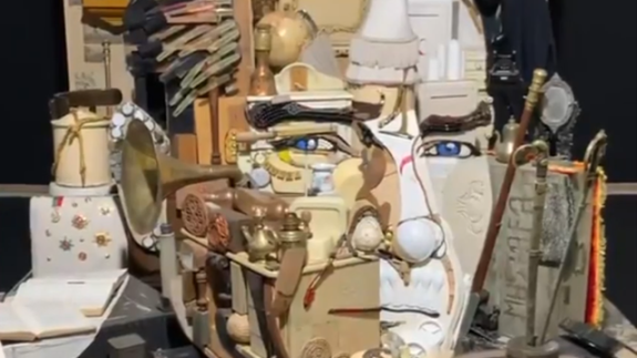 Çekyalı heykeltraş Prosko'dan yapımı 3 ay süren "Anamorfoz Atatürk" eseri