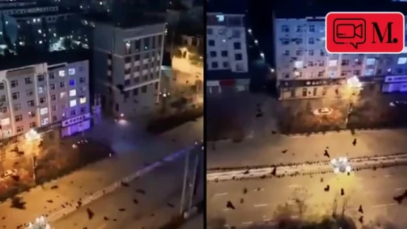 Korku filmini andıran görüntüler: Kargalar şehri istila etti